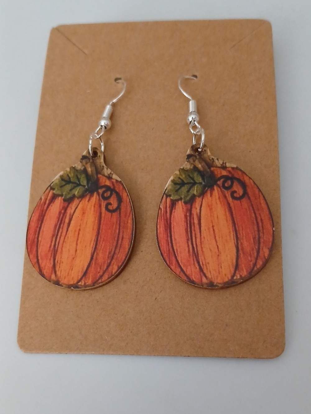 Fashion Jewelry Orange Pumpkin Dangle Earrings